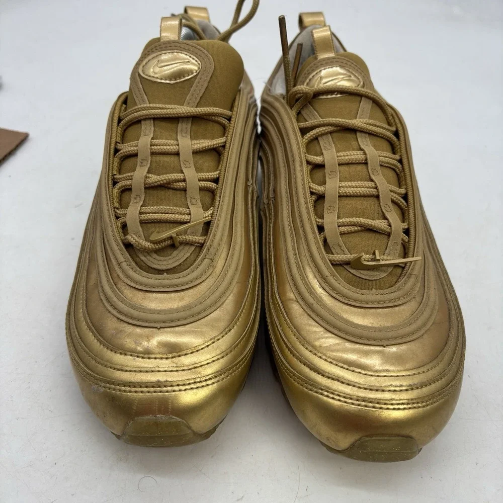 Nike Air Max 97 OG QS Metallic Gold 2017 Womens 10 Lace Up y2k 884421700